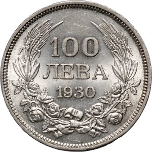 Bulharsko, Boris III, 100 leva 1930