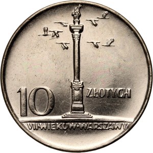 People's Republic of Poland, 10 zloty 1966, Sigismund's Column - Small Column.