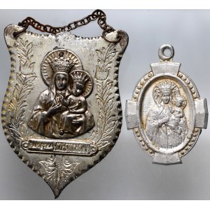 Poland, set of 2 guttergraphs, Mother of God with Child