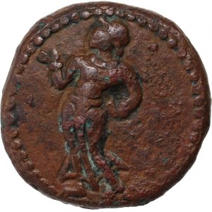 Griechenland, Kuschan-Reich, Kanishka I. 127-151, Didrachma aus Kupfer