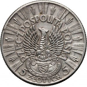 II RP, 5 złotych 1934, Warszawa, Józef Piłsudski, Orzeł Strzelecki