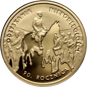 Third Republic, 50 zloty 2008, 90th Anniversary of the Restoration of Independence
