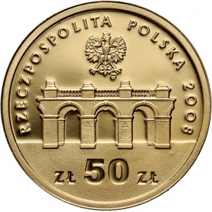 Third Republic, 50 zloty 2008, 90th Anniversary of the Restoration of Independence