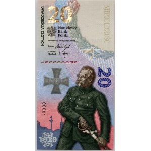 III RP, 20 złotych 2020, 100. rocznica Bitwy Warszawskiej, niski numer - RP0000081