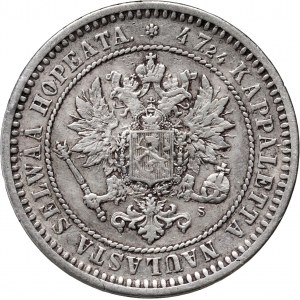 Finland, Alexander II, 2 Mark 1870 S, Helsinki
