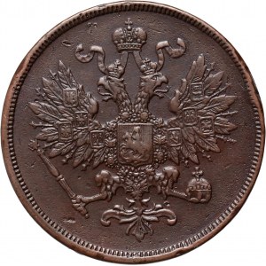 Zabór rosyjski, Aleksander II, 2 kopiejki 1861 BM, Warszawa