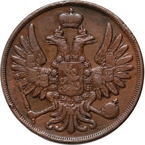 Zabór rosyjski, Mikołaj I, 2 kopiejki 1855 BM, Warszawa