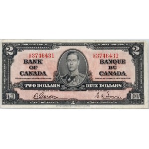 Canada, 2 Dollars 2.01.1937, series U/B