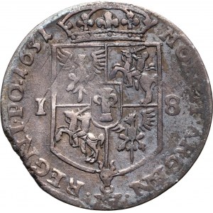 Jan II Kazimierz, ort 1651 MW, Wschowa