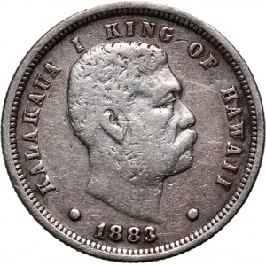 USA, Hawaii, Kalākau, 10 Cents (Dime) 1883, San Francisco
