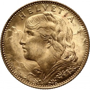 Switzerland, 10 Francs 1922 B, Bern