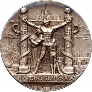 Czechoslovakia, medal 1939, Shall be free again