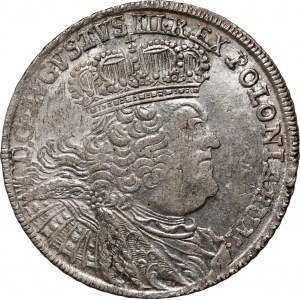 August III, two-zloty (8 pennies) 1753 EC, Leipzig, 8 GR