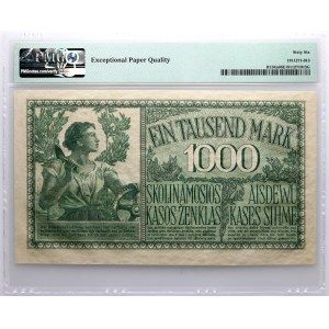 Banknoty niemieckich władz okupacyjnych, Darlehnskasse Ost, 1000 marek 4.04.1918, Kowno, seria A