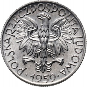 PRL, 5 zloty 1959, Fisherman
