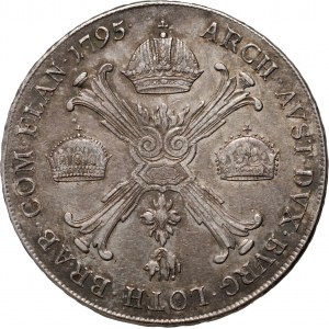 Austria, Netherlands, Franciszek II, 1 Kronenthaler 1795 A, Vienna