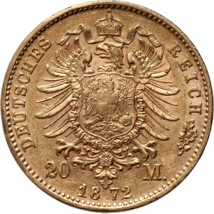Niemcy, Bawaria, Ludwik II, 20 marek 1872 D, Monachium