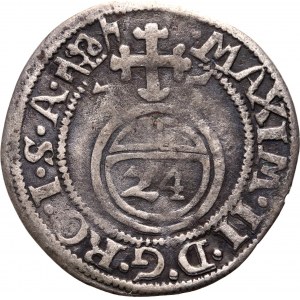 Germany, Magdeburg, 1/24 Taler (Groschen) 1575, with title of Maximilian II