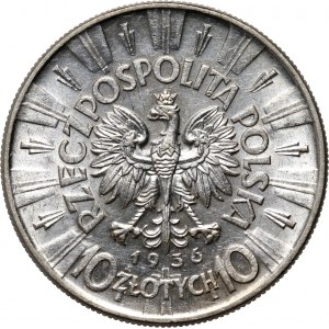 II RP, 10 zloty 1936, Warsaw, Józef Piłsudski