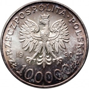 Third Republic, 100000 zloty 1990, Solidarity, Type A