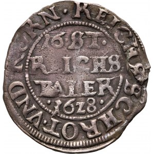 Pomorze, Księstwo Szczecińskie, Bogusław XIV, 1/16 talara 1628, Szczecin