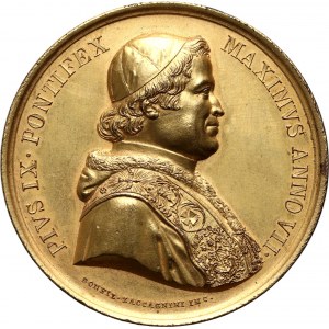 Vatican, Pius IX, Medal from 1852, Restoration of the monuments on the Appian Way