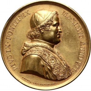 Vatikán, Pius IX, medaila z roku 1852, Rekonštrukcia Via Appia