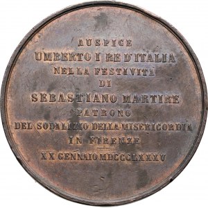Italy, Umberto I, medal, 1885