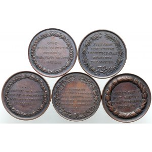 Italy, set of 5 medals