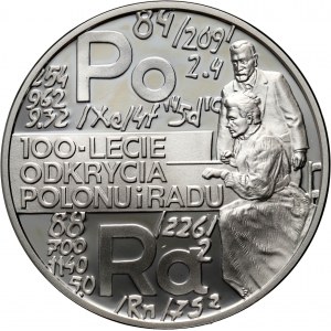 Tretia republika, 20. zlato 1998, 100. výročie objavu polónia a rádia