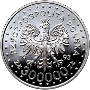III RP, 300000 złotych 1993, 50. Rocznica Powstania w Getcie Warszawskim