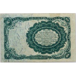 USA, Fractional Currency, 10 Cents 1874, series B39
