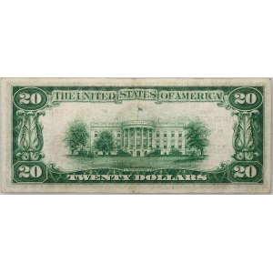 USA, Federal Reserve Bank of Richmond, 20 Dollars 1929, series E
