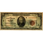 USA, Federal Reserve Bank of Richmond, 20 Dollars 1929, series E