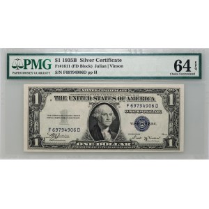 USA, 1 Dollar 1935 B, Silver Certificate, series F