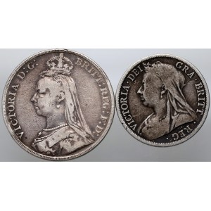 Great Britain, Victoria, Crown 1889, 1/2 Crown 1895
