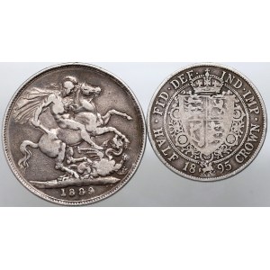Great Britain, Victoria, Crown 1889, 1/2 Crown 1895