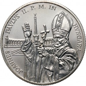 Maďarsko, 500 forintov 1991 BP, Budapešť, návšteva pápeža Jána Pavla II.