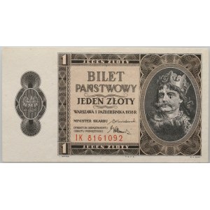 II RP, 1 zloty 1.10.1938, IK series