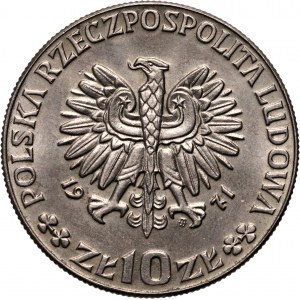 PRL, 10 zloty 1971, FAO, PRÓBA, copper-nickel
