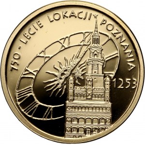 Third Republic, 100 zloty 2003, 750th anniversary of the location of Poznań