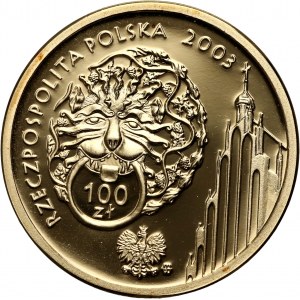 Third Republic, 100 zloty 2003, 750th anniversary of the location of Poznań