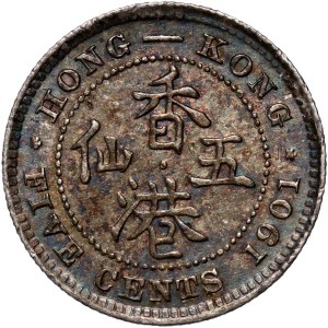Hong Kong, Victoria, 5 Cents 1901