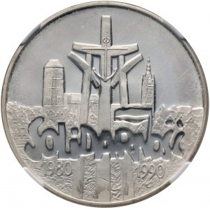 III RP, 100000 złotych 1990, Solidarność, Typ D