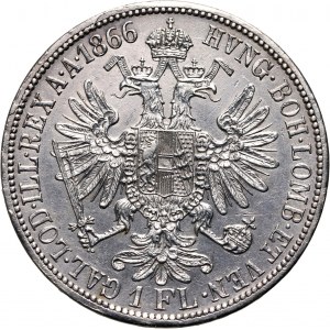 Austria, Franz Joseph I, Florin 1866 A, Vienna