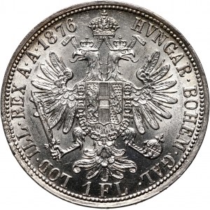 Austria, Franz Joseph I, Florin 1876, Vienna