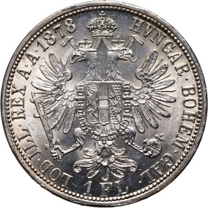 Austria, Franz Joseph I, Florin 1878, Vienna