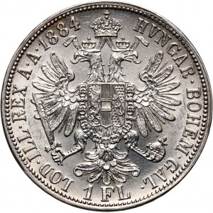 Austria, Franz Joseph I, Florin 1884, Vienna