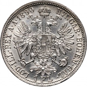 Austria, Franz Joseph I, Florin 1890, Vienna