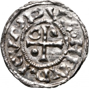 Germany, Bayern, Henryk II 985-995, Denar, Regensburg, mintmaster ECCI